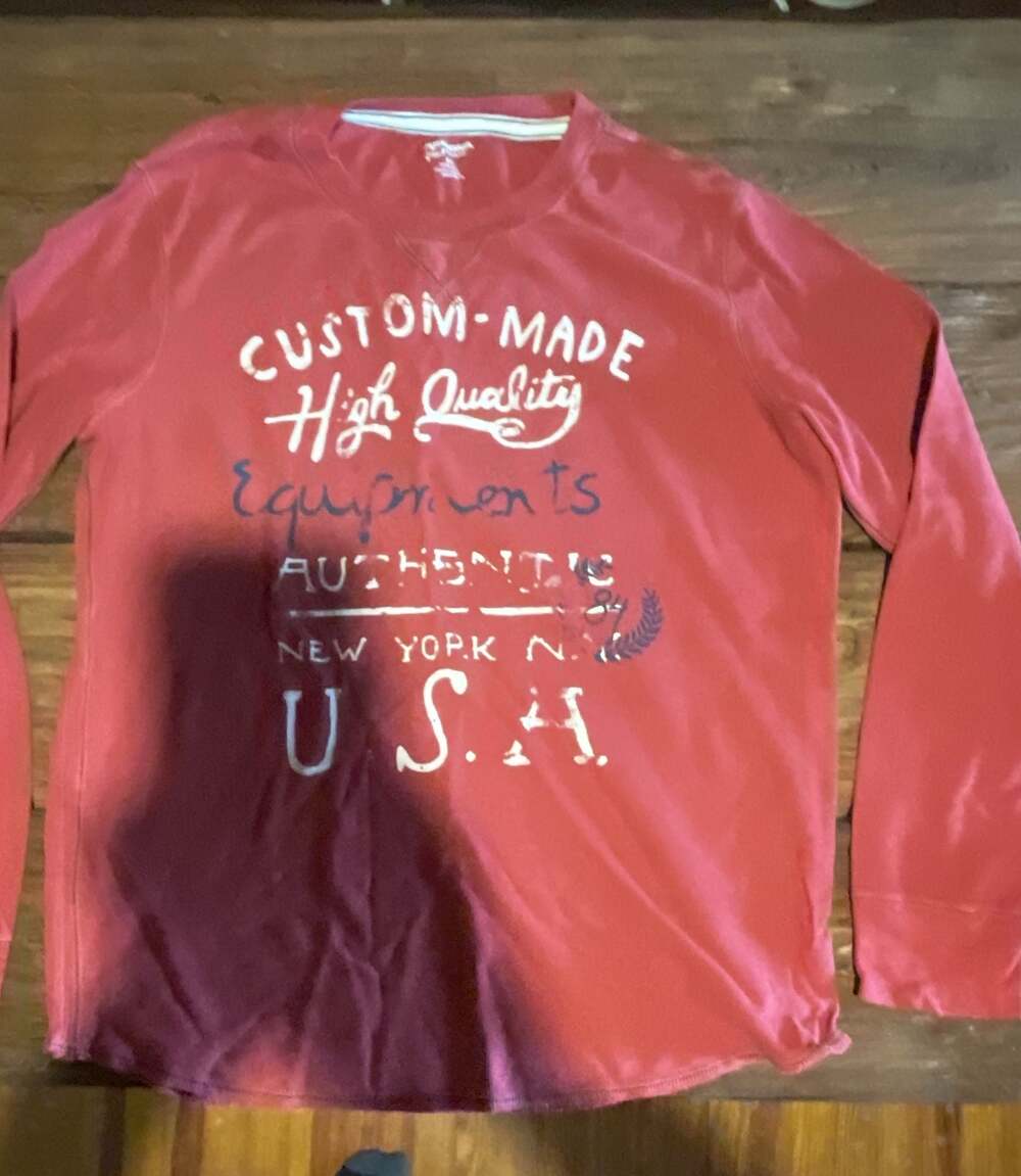 Arizona Jean Co. Mens Red Long Sleeve Graphic Thermal Shirt XXL
